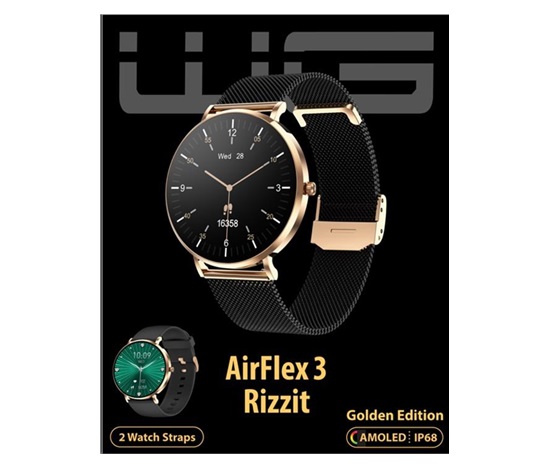 WG - Chytré hodinky AirFlex3 Rizz It / Gold Edition
