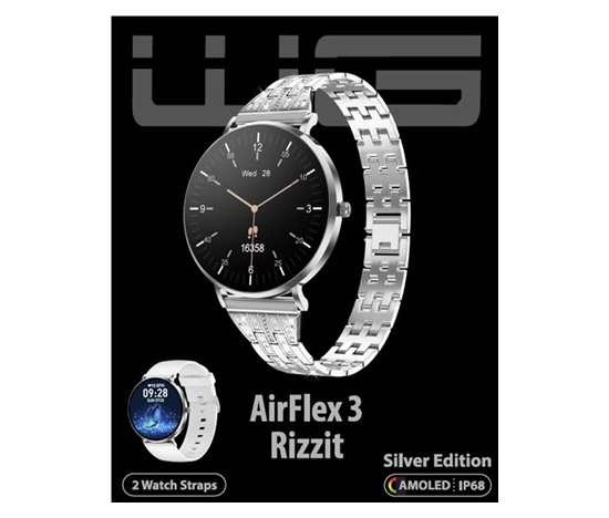 WG - Chytré hodinky AirFlex3 Rizz It / Silver Edition