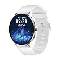 WG - Chytré hodinky WG AirFlex3 Rizz It, dámské, 2x řemínek, stříbrná