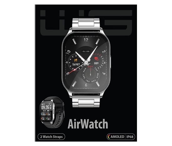 WG - Chytré hodinky WG AirFlexOne / smart watch / silwer