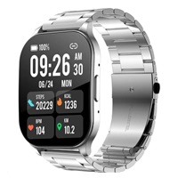 WG - Chytré hodinky WG AirFlexOne, pánské, 2x řemínek, stříbrná