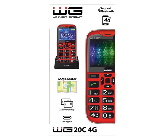 WG - Mobilní telefon WG20C / red