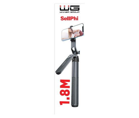 WG - Selfie tyč + tripod + teleskopický GoPro stojan / WG7 SellPhi / black