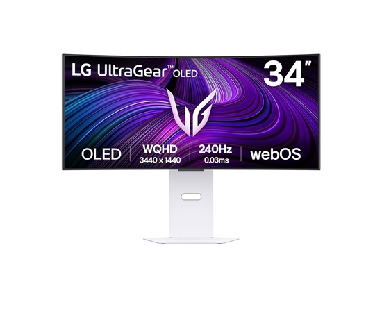 LG MT OLED 34" 34GX90SA-W OLED panel, Smart, 3440x1440, 240Hz, 2xHDMI, DP, USB 3.0, nast výška, G-sync