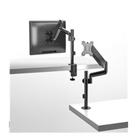 Držák monitoru Brateck LDT48-C012 jedno rameno na tyčovém držáku plynová vzpěra