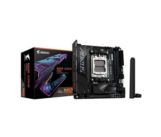 BAZAR - GIGABYTE MB Sc AM5 B850I AORUS PRO, AMD B850, 2xDDR5, 1xHDMI, WiFi, Mini-ITX - Po opravě (Komplet)
