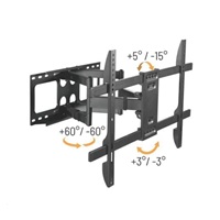 Výsuvný držák Brateck LPA69-466 pro TV 37"-80" 60kg polohovatelný nástěnný Heavy Duty