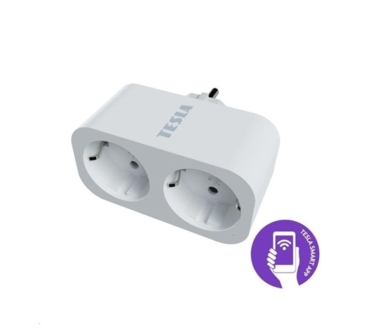 BAZAR - Tesla Smart Plug Dual SD300, poškozený obal
