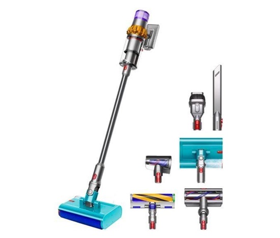 BAZAR - Dyson V15s Detect Submarine akumulátorový vysavač, tyčový, mokré vytírání, LCD displej - poškozený obal