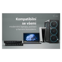 i-tec USB-C KVM Docking station for 3 Hosts, Dual Display, Power Delivery 1x 92W/2x 65W