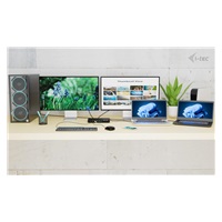 i-tec USB-C KVM Docking station for 3 Hosts, Dual Display, Power Delivery 1x 92W/2x 65W