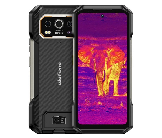 Smartphone Ulefone Armor 27T 4G Helio G99 12GB 256GB A14, Thermal + Night, Black [No Charger], EU