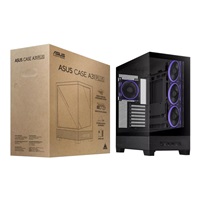 BAZAR - ASUS case A31 PLUS TG ARGB, Mid Tower, Průhledná bočnice, 4x120mm ARGB Fan, ARGB Hub, černá - Poškozený obal (Ko