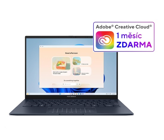 ASUS NTB Zenbook 14 OLED (UX3405CA-OLED230X), Ultra9 285H, 14" 1920x1200, 16GB, 1TB SSD, Intel Arc, W11 Pro, Ponder Blue