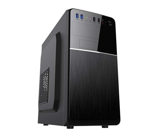 VeinX case Chant CH25M Micro Tower, bez zdroje, 1x USB-C, 2x USB3.0, 1x USB2.0, černá
