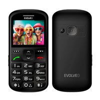 EVOLVEO EasyPhone XS, mobilní telefon pro seniory, černá