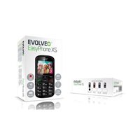 EVOLVEO EasyPhone XS, mobilní telefon pro seniory, černá
