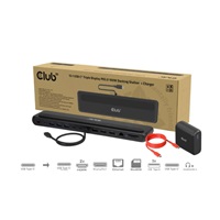 Club3D Dokovací stanice USB-C 12v1, 2xHDMI, 1xDP, 2xUSB-C, 3xUSB, 1xRJ45, 1x3.5mm, černá