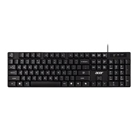 ACER drátová klávesnice AKW100,USB 2.0,5 mil. úhozů,voděodolná,Black – náhled 1