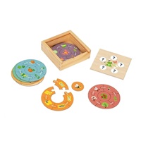 Dřevěné puzzle pro děti - životní cyklus
