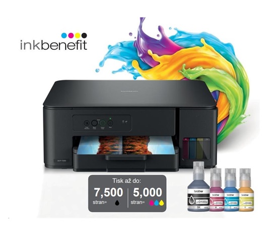 BROTHER multifunkce inkoustová DCP-T230 - A4 64MB 1200x6000 16ppm USB 2.0. WIFI  - INKTANK