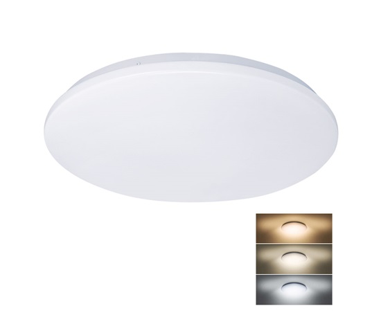 BAZAR - Solight LED stropní světlo Plain, 3CCT, 36W, 2520lm, 3000K, 4000K, 6000K, kulaté, 45cm - Poškozený obal