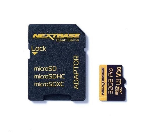32GB U3 Micro SD Card Nextbase + adapter