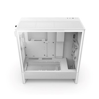 NZXT skříň H5 Flow edition / 2x120 mm fan / USB 3.0 / USB-C 3.1 / průhledná bočnice / mesh panel / bílá