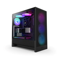 NZXT skříň H5 Flow RGB edition / 1x360 mm RGB core fan / 1x120mm / USB 3.0 / USB-C 3.1 / průhledná bočnice / mesh /černá