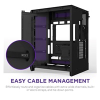 NZXT skříň H9 Flow dvoukomorová ATX / 4x140mm fan / až 10xfan / perforovaný top / proskl. bočnice, front / černá