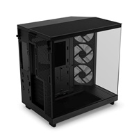 NZXT skříň H6 Flow RGB dvoukomorová / MidT / 3x120mm RGB fan / 2xUSB 3.2 / USB-C / prosklená / černá