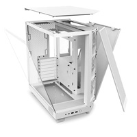 NZXT skříň H6 Flow RGB dvoukomorová / MidT / 3x120mm RGB fan / 2xUSB 3.2 / USB-C / prosklená / bílá