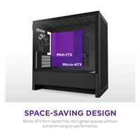 NZXT skříň H3 Flow / microATX / 1x120mm / USB / USB-C / černá