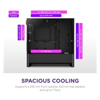 NZXT skříň H3 Flow / microATX / 1x120mm / USB / USB-C / černá