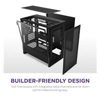 NZXT skříň H3 Flow / microATX / 1x120mm / USB / USB-C / černá