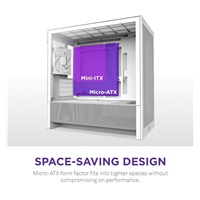 NZXT skříň H3 Flow / microATX / 1x120mm / USB / USB-C / bílá