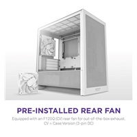 NZXT skříň H3 Flow / microATX / 1x120mm / USB / USB-C / bílá