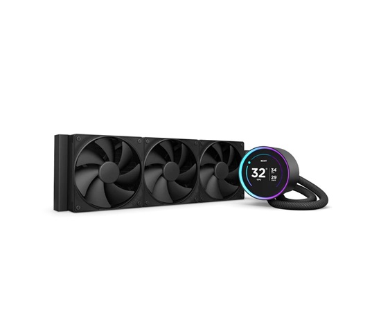 NZXT vodní chladič Kraken 360 ELITE / 3x120mm fan / 4-pin PWM / LCD disp. / 6 let