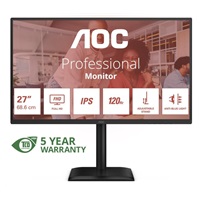 AOC MT 27" 27E4U - 1920x1080,IPS,120Hz,1xVGA,1xHDMI,1xDP,USBhub,Repro,Pivot