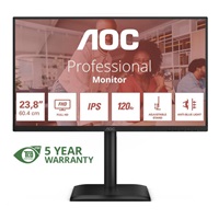 AOC MT 23,8" 24E4U - 1920x1080,IPS,120Hz,1xVGA,1xHDMI,1xDP,USBhub,Repro,Pivot