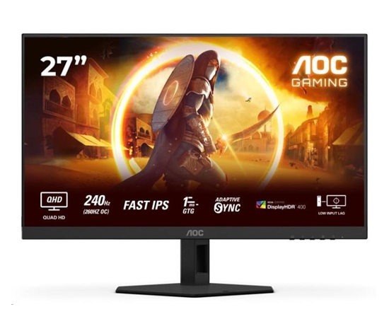 AOC MT 27" Q27G4ZR - 2560x1440,Fast IPS,240Hz (OC 260Hz),2xHDMI,1xDP,Repro,Pivot