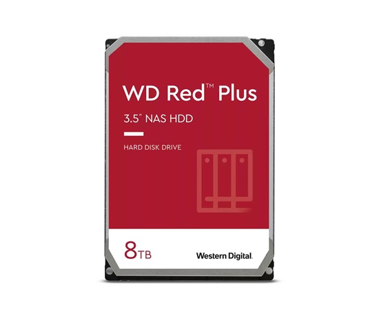 BAZAR - WD RED PLUS NAS WD80EFPX 8TB, SATA III 3.5", 256MB 5640RPM, 215MB/s, CMR
