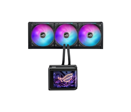 ASUS vodní chladič CPU AIO ROG RYUO IV SLC 360 ARGB, 3x120 mm, LGA1851, AM5, černá