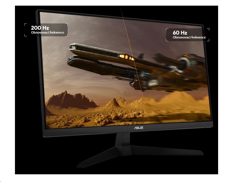 Obr. OBNOVOVACÍ FREKVENCE 210 Hz (OC) A DOBA ODEZKY 0,3 ms (gtg) 1765561c