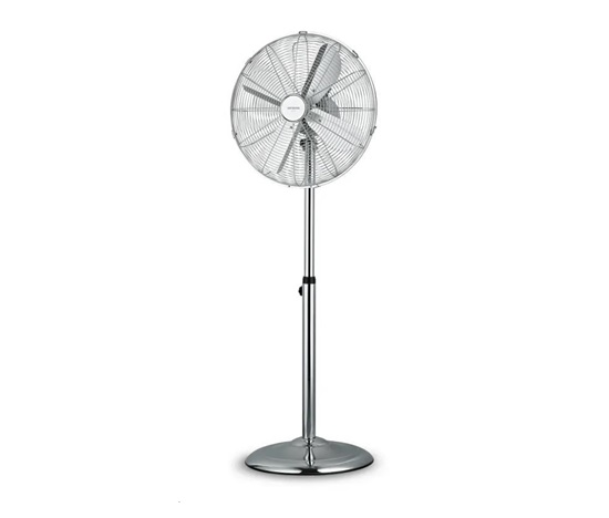 BAZAR - Orava SF-200 X stojanový kovový ventilátor, 3 stupně rychlosti, automatické otáčení, stříbrná - Poškozený obal (