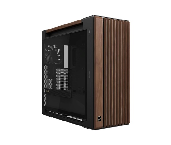 ASUS case PROART PA602 WALNUT WOOD MODERN TG, Mid Tower, průhledná bočnice, černá