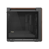 ASUS case PROART PA602 WALNUT WOOD MODERN TG, Mid Tower, průhledná bočnice, černá
