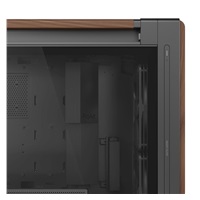 ASUS case PROART PA602 WALNUT WOOD MODERN TG, Mid Tower, průhledná bočnice, černá