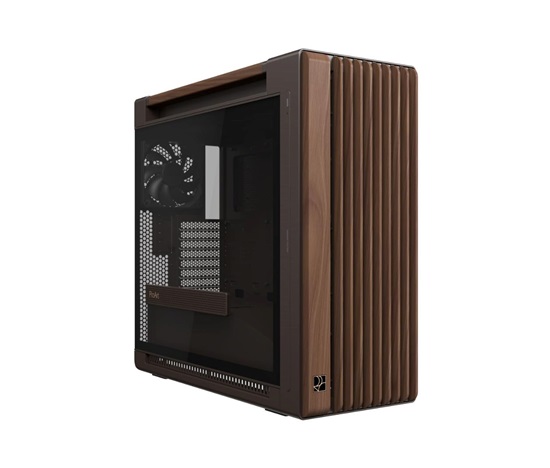 ASUS case PROART PA602 WALNUT WOOD RETRO TG, Mid Tower, průhledná bočnice, hnědá