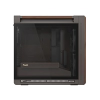 ASUS case PROART PA602 WALNUT WOOD RETRO TG, Mid Tower, průhledná bočnice, hnědá